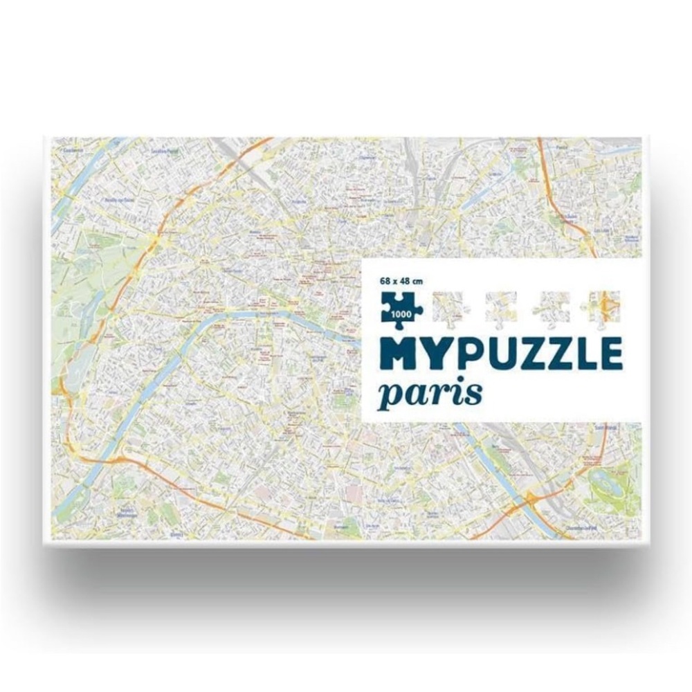 PUZZLE Paris Map City 1,000 Pieces NEW